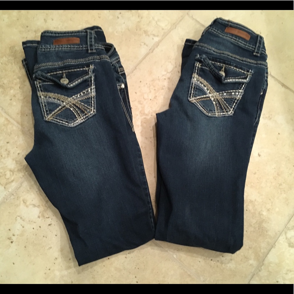Two pair Wallflower Jeans size 3